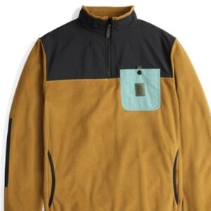 Men’s large recycled poly vista fleece pullover